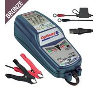 Tecmate Optimate 5 Stop Start Bronce Cargador Optimizer Batería 4A 12V