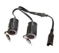 Tecmate Optimate Cable O-26, Separador en Y, de SAE de Entrada a 2 Tomas de automóvil de Salida