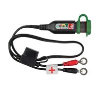 Tecmate Optimate Monitor O-127, Cable de batería de Deportes de Motor Permanente con Monitor del Sistema de Carga/Estado de la batería Integrado para baterías de Litio de 12.8 y 13.2 V