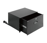 Tecmojo - Cajón de montaje en rack con bloqueo de 6U - 22 libras (10 kg) de acero seguro con cerradura para equipo de red de 19 pulgadas / servidor/AV rack o gabinete