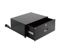Tecmojo - Cajón de montaje en rack de bloqueo de 4U - 22 libras (10 kg) de acero con cerradura segura para equipo de red de 19 pulgadas / servidor/AV rack o gabinete