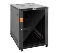 Tecmojo Estante de montaje en pared de 15U, estante de 15U de 23.6 pulgadas de profundidad, soporta hasta 175 libras, kit de montaje en pared cerrado para red de 19 pulgadas, equipo de servidor y AV,