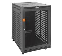 Tecmojo Estante de montaje en pared de 18U, profundidad de 23.6 pulgadas, soporta hasta 175 libras, kit de rack de 18U cerrado para red de 19 pulgadas, servidor y equipo AV, puerta de malla
