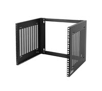 Tecmojo Estante de red de montaje en pared 8U, soporte de panel de conexión de montaje en pared de 14 pulgadas de profundidad, estante 8U para interruptores de red/equipos de datos/TI de 19 pulgadas,