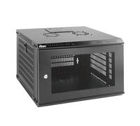Tecmojo Gabinete de red de montaje en pared 6U para equipos de TI de 19 pulgadas, con puerta de malla bloqueable y paneles laterales, ventilador de refrigeración, profundidad de 450 mm para