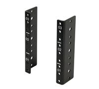 Tecmojo, kit de rieles verticales de 3U para servidor, kit de rieles de rack de bricolaje, 12-24 tornillos x48 incluidos para montar el equipo