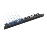 Tecmojo Panel de cepillo 1U de 19 pulgadas para montaje en rack con tira de cepillo para entrada de cables para rack de servidor de 19 pulgadas o gabinete de red