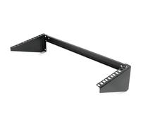 Tecmojo Soporte vertical de pared 4U, soporte de panel de conexión plegable para interruptores de 19 pulgadas, equipo de IT/datos, estante de servidor de marco abierto con capacidad de 20 kg, montaje
