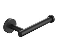 Tecmolog Portarollos Papel Higiénico Negro de Baño Acero Inoxidable Soporte Papel Higienico con Taladro, SBH237B