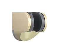 Tecmolog Soporte Alcachofa Ducha Ajustable en Plástico Soporte para Ducha en Pared Universal, Oro de Zirconio, ST01J1