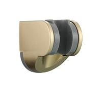 Tecmolog Soporte Alcachofa Ducha Pared Regulable de ABS Soporte para Ducha Universal, Oro Cepillado, ST01J2