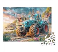 Técnica de Tractor Inteligente 1000 Piece Eco-Friendly Material Veh agr Futur Puzzles for Seniors Full-Size Poster Included Gift for Her Minimalist Design 38x26cm/1000pcs