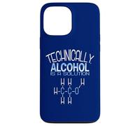 Técnicamente, el Alcohol es una solución Química Divertida Carcasa para iPhone 13 Pro MAX