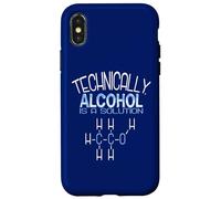 Técnicamente, el Alcohol es una solución Química Divertida Carcasa para iPhone X/XS