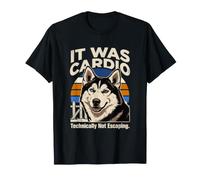 Técnicamente no fue Cardiovascular Escapar del Perro Husky Camiseta