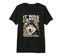 Técnicamente no fue Cardiovascular Escapar del Perro Husky Camiseta Premium