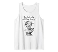 Técnicamente Todavía Pensando Sócrates Filosofía Humor Camiseta sin Mangas