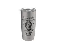 Técnicamente Todavía Pensando Sócrates Filosofía Humor Vaso térmico de acero inoxidable de doble pared
