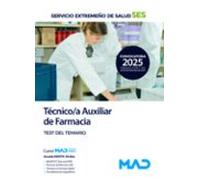 Técnico/a Auxiliar De Farmacia Del Servicio Extremeño De Salud (SES). Test Del Temario