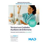 TECNICO;A CUIDADOS AUXILIARES ENFERMERIA (SESPA). TEMARIO PARTE ESPECIFICA (2025