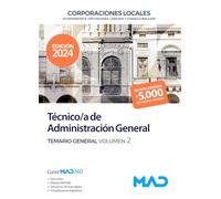 TECNICO/A ADMINISTRACION GENERAL AYUNTAMIENTO DIPUTACION 2 | Aa. Vv.