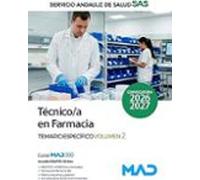 Técnico / A En Farmacia Del Servicio Andaluz De Salud (sas). Tema Rio