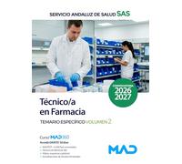 TECNICO /A EN FARMACIA SAS TEMARIO ESPECIFICO VOL 02 2026 2027