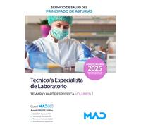 TECNICO;A ESPECIALISTA DE LABORATORIO TEMARIO PARTE ESPECIFICA SESPA