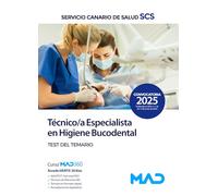 Técnico/a Especialista en Higiene Bucodental del Servicio Canario de Salud. Test del temario