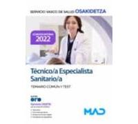 técnico/a especialista sanitario de osakidetza servicio vasco de salud