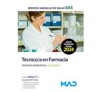 TECNICO/A FARMACIA TEMARIO ESPECIFICO 2 SERVICIO ANDALUZ SA