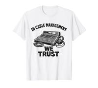 Técnico Audiovisual El espectáculo continúa por mi Culpa Camiseta gráfica económica, Hombre, Blanco, S