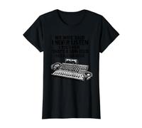 Técnico Audiovisual En Audio Confiamos AV Tech Camiseta gráfica económica, Mujer, Negro, L