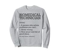 Técnico biomédico Definición de trabajo Personalizado Divertido Sudadera