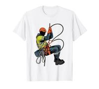 Tecnico De Acceso por Cuerda Arnes Mosqueton Equipo Insignia Camiseta
