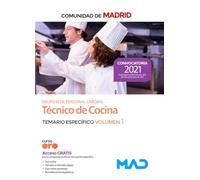 Técnico de Cocina de la Comunidad de Madrid (estabilización). Temario específico volumen 1