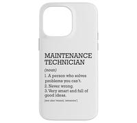 Técnico de mantenimiento Definición de trabajo Personalizado Divertido Carcasa para iPhone 14 Pro Max
