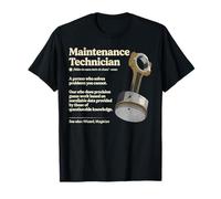Técnico de Mantenimiento Definición Humor Industrial Diseño Camiseta