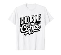 Tecnico De Piscinas Cloro Y Cafe Humor Piscinero Servicio Camiseta