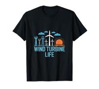 Técnico de turbina eólica Life Wind Turbine Camiseta