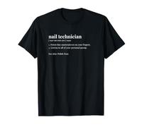 Técnico de uñas Diccionario Definición Manicurista Camiseta
