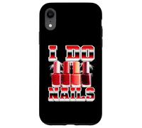 Técnico de uñas I Do Nails, Artista de uñas, Nail Tech, Bootleg de los 90 Carcasa para iPhone XR