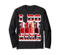 Técnico de uñas I Do Nails, Artista de uñas, Nail Tech, Bootleg de los 90 Manga Larga