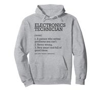 Técnico Electrónica Definición de Trabajo Personalizado Divertido Sudadera con Capucha