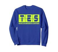 Técnico en Emergencias Sanitarias (TES), Accesorio Adicional Sudadera, Unisex para Adultos, Azul Real, S
