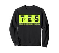 Técnico en Emergencias Sanitarias (TES), Accesorio Adicional Sudadera, Unisex para Adultos, Negro, S