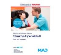 Tecnico Especialista Iii (grupo Iii). Test Del Temario
