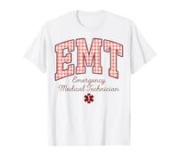 Técnico Médico de Emergencias EMT Gingham Camiseta