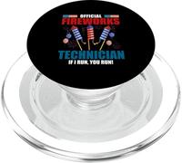 Técnico oficial de fuegos artificiales si corro tu independencia PopSockets PopGrip para MagSafe