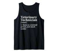 Técnico Veterinario Diccionario Definición Funny Vet Tech Camiseta sin Mangas